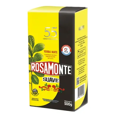 ROSAMONTE YERBA MATE SUAVE 500 GR