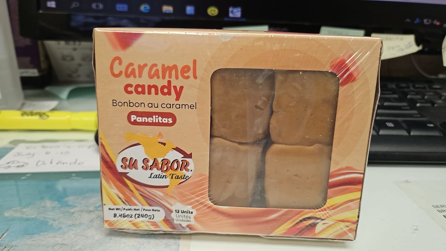 SU SABOR CARAMEL CANDY PANELITA 240 GR