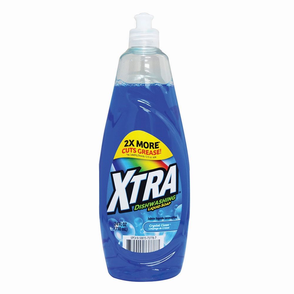 XTRA DISHWASH SOAP CRYSTAL CLEAN 24 OZ