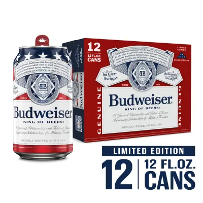 BUDWEISER CERVEZA 7.5 FL OZ 12 PACK - LATA