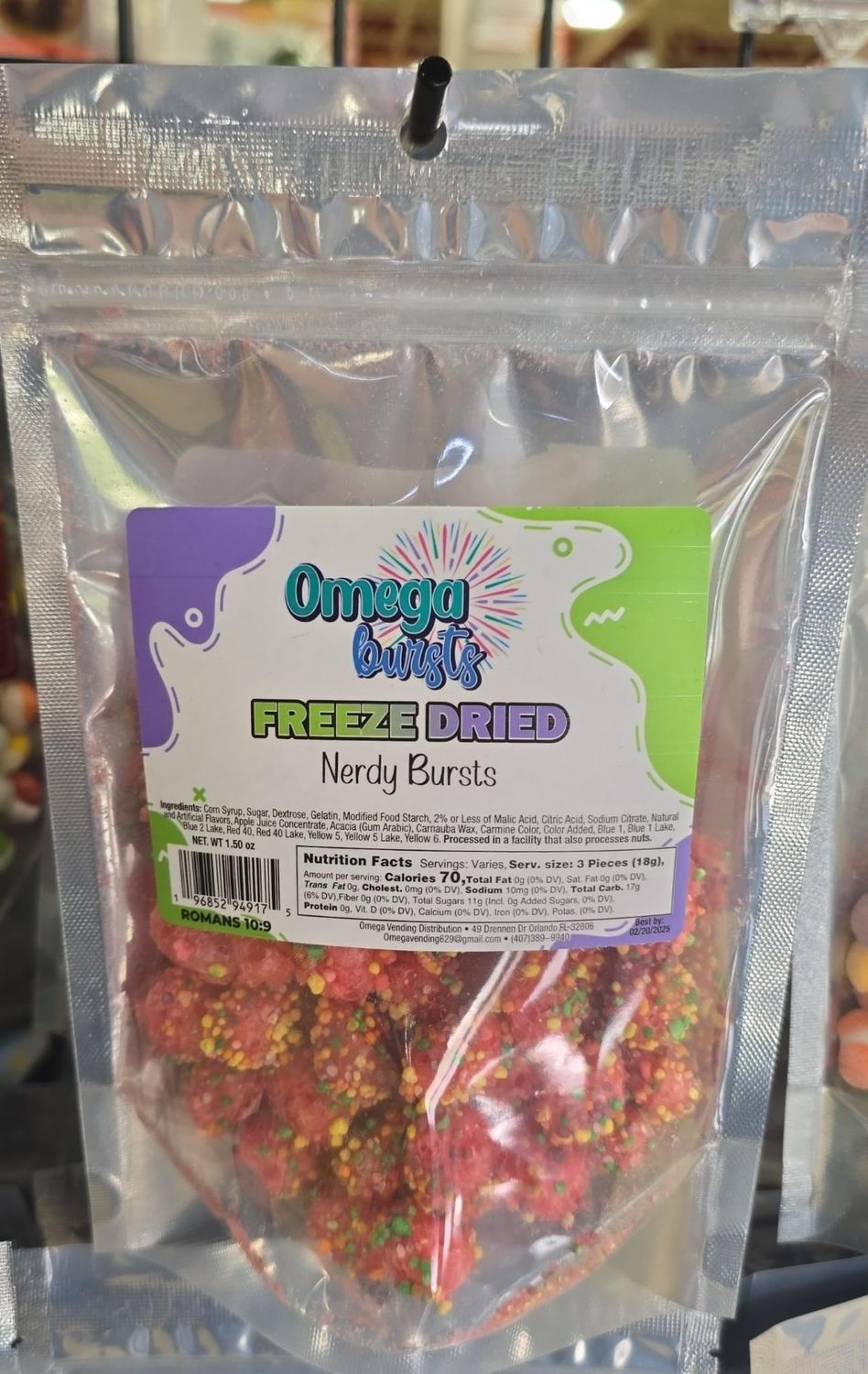ORBICANDY DRIED CANDY BERRY BLAST 4 OZ