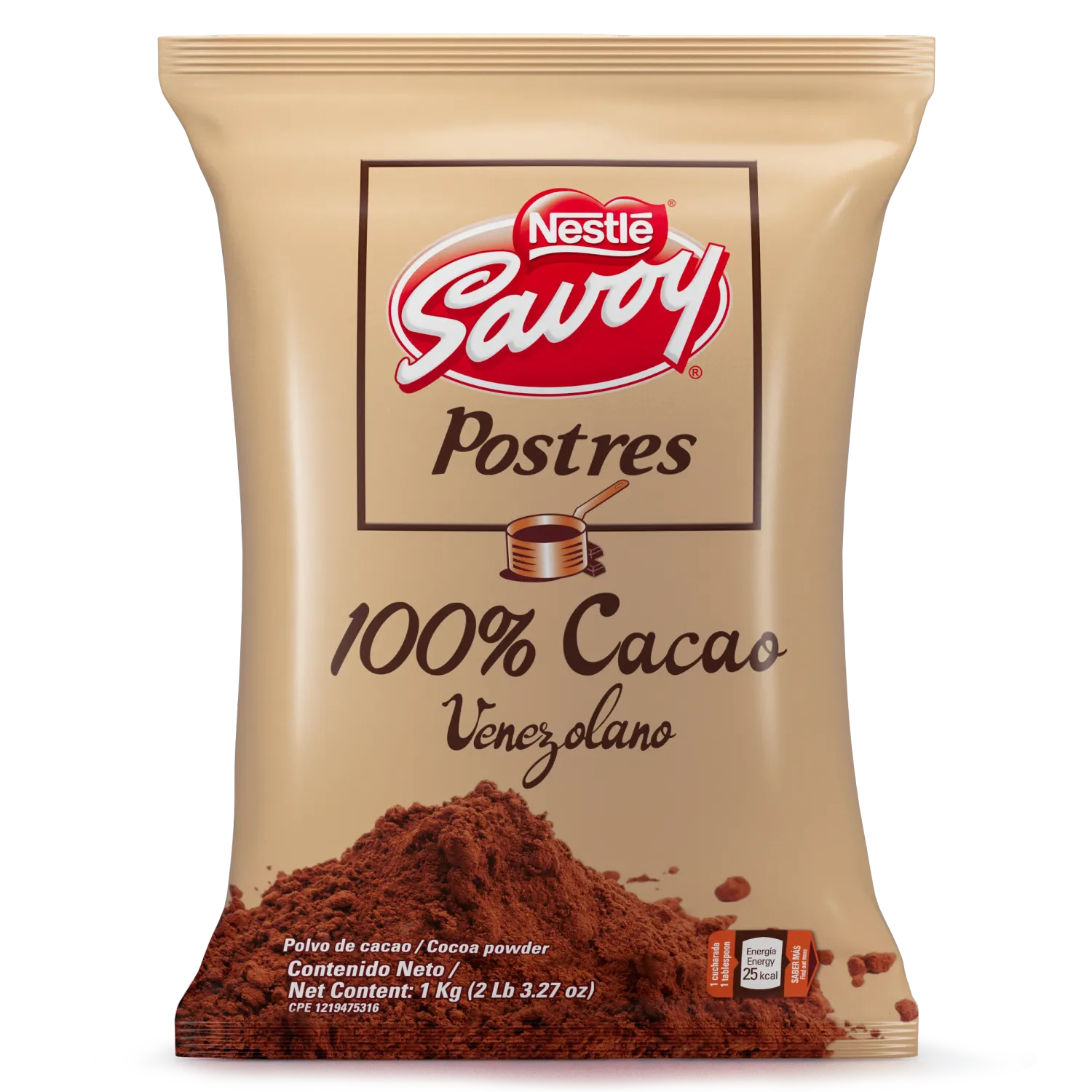 NESTLE SAVOY CHOCOLATE POLVO 100% CACAO 200 G