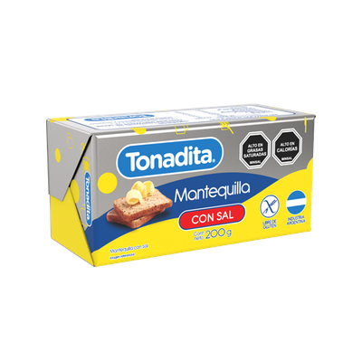 TONADITA BUTTER MANTECA S/ SAL 227 GR 8 OZ