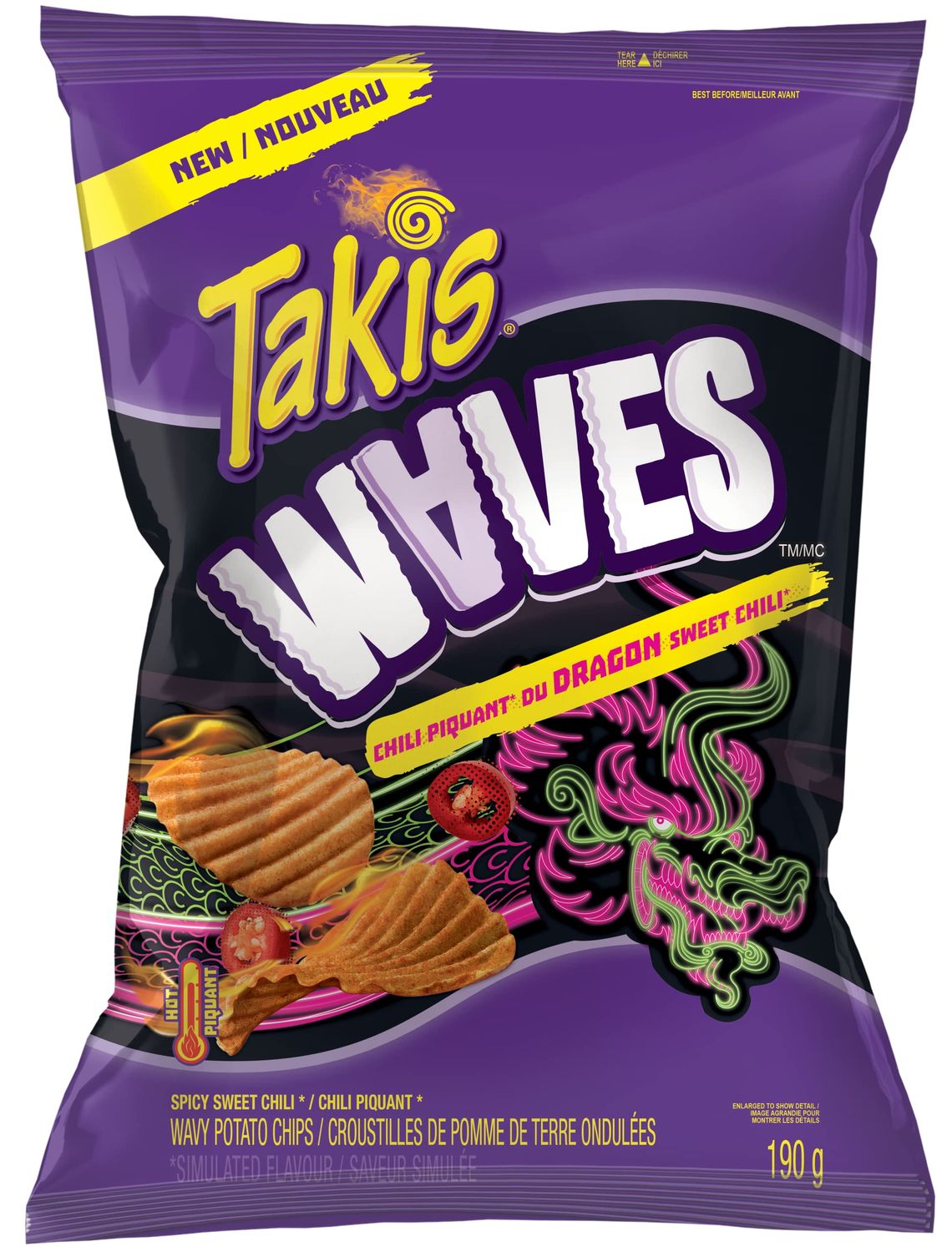 TAKIS WAVES DRAGON 2.5 OZ