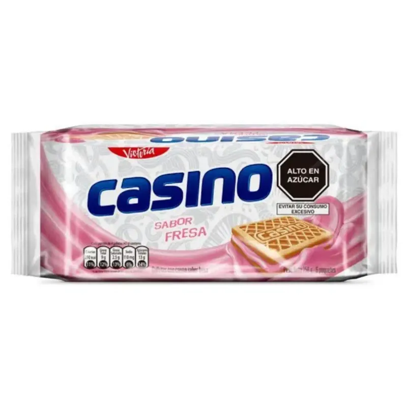 CASINO GALLETAS DE FRESA 282 G - 6 PACK