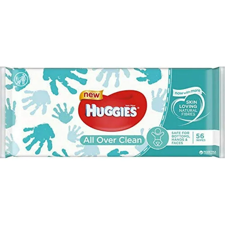 HUGGIES BABY WIPES ALL OVER CLEAN 56 CT