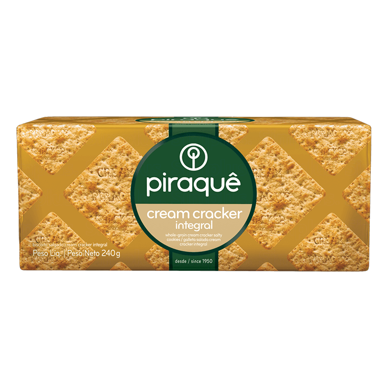 PIRAQUE CREAM CRACKER INTEGRAL 240 GR