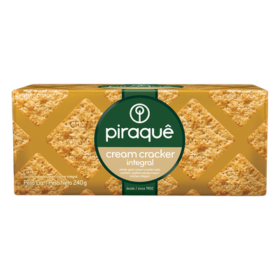 PIRAQUE CREAM CRACKER INTEGRAL 240 GR