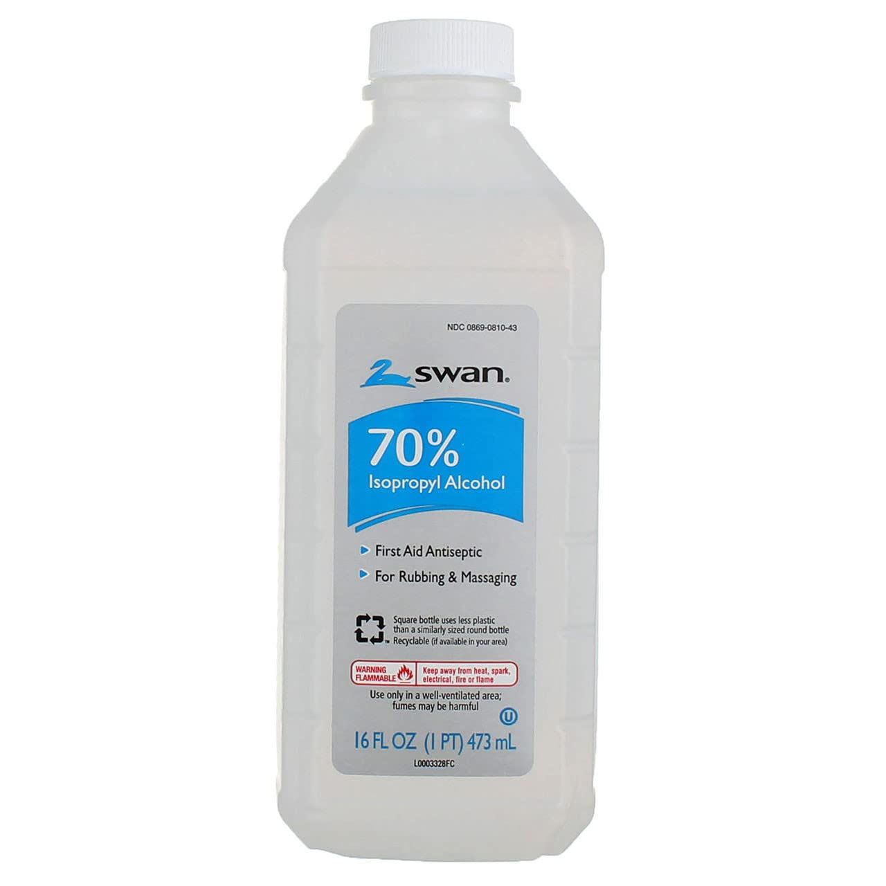 SWAN ALCOHOL 70% 16 FL OZ