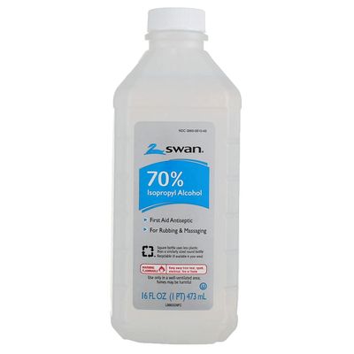 SWAN ALCOHOL 70% 16 FL OZ