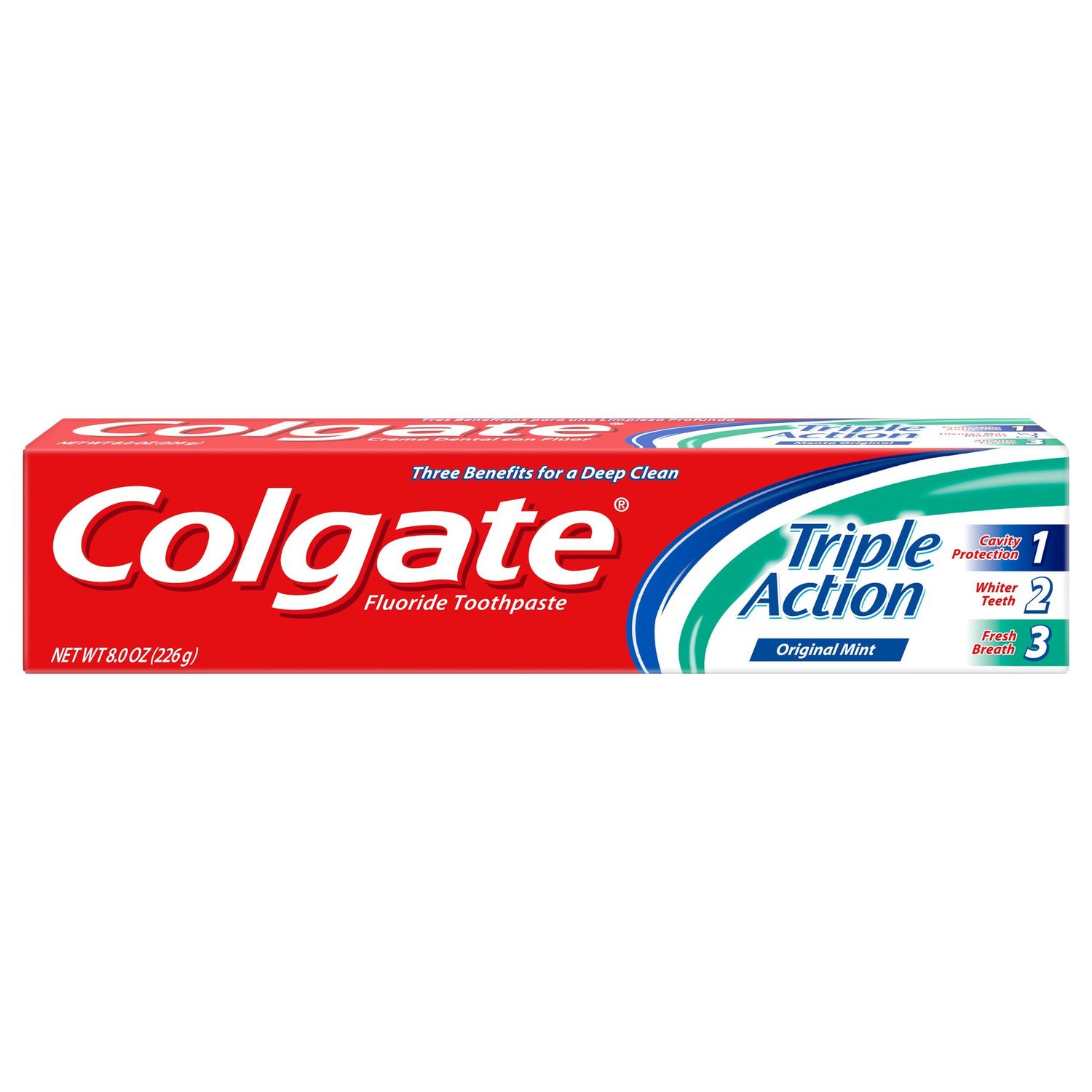 COLGATE TOOTHPASTE TRIPLE ACTION 8 OZ