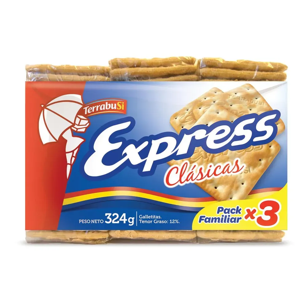 TERRABUSI EXPRESS GALLETAS TRIPLE 324 GR