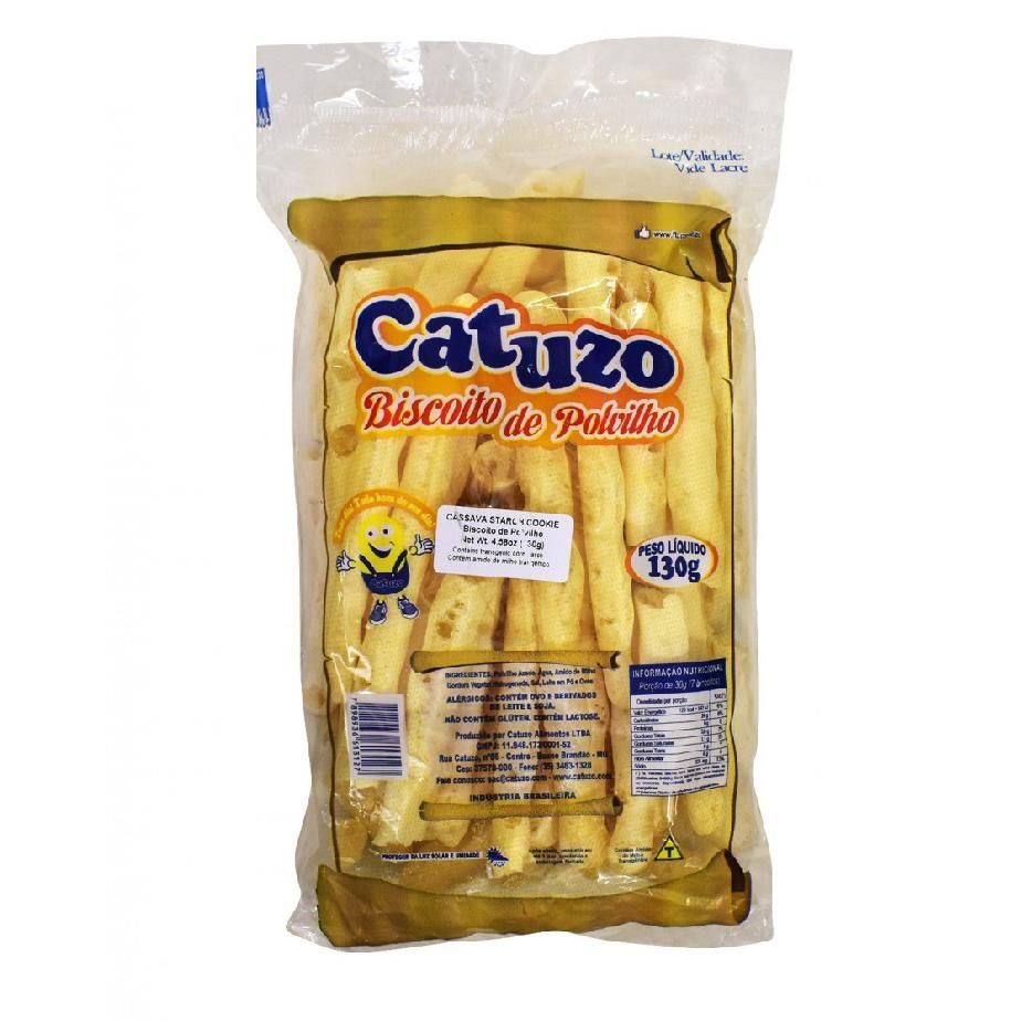 CATUZO BISCOITO DE POLVILHO PALITAO 130 GR