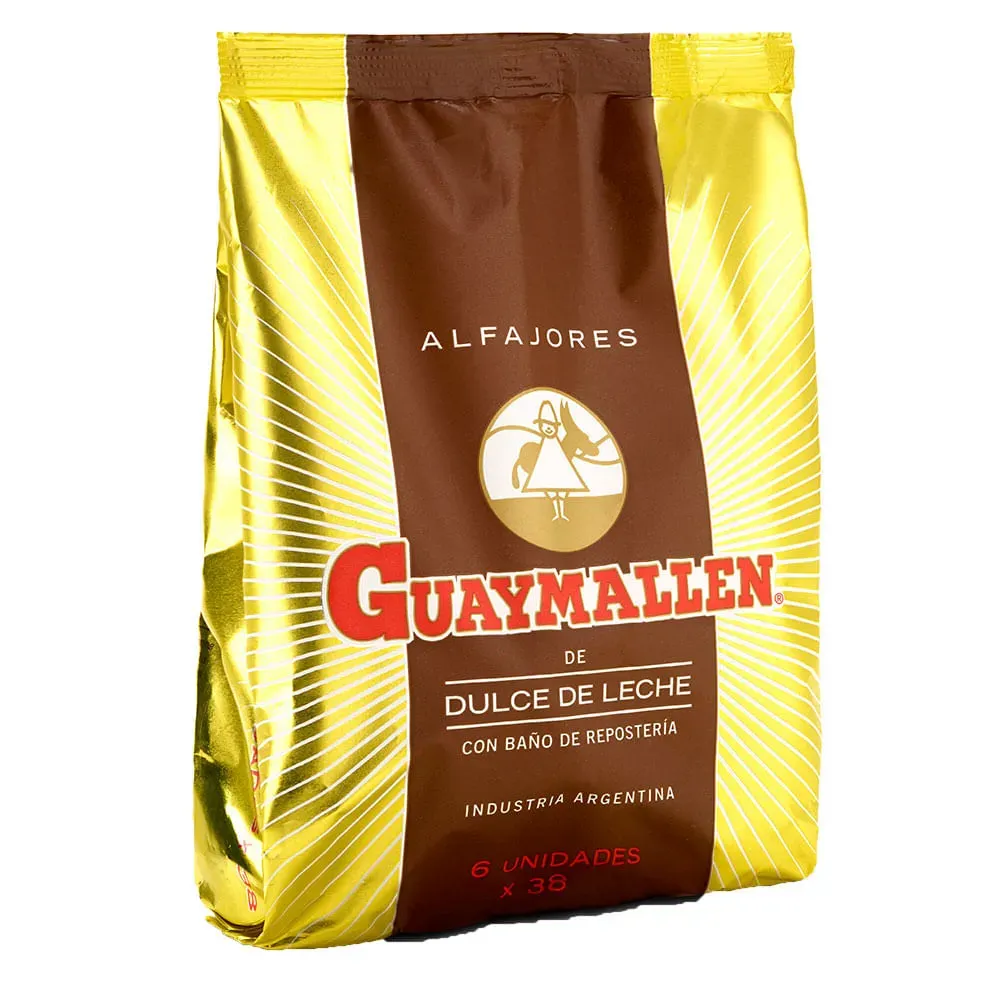 GUAYMALLEN ALFAJOR CHOCOLATE DL BAG 228 GR