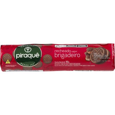 PIRAQUE BISCOITO RECHEADO BRIGADEIRO 160 GR