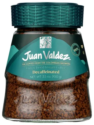 JUAN VALDEZ CAFE PREM DECAFFEINATED 3.5 OZ