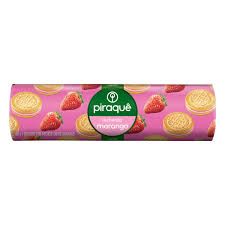 PIRAQUE BISCOITO RECHEADO MORANGO 160 GR