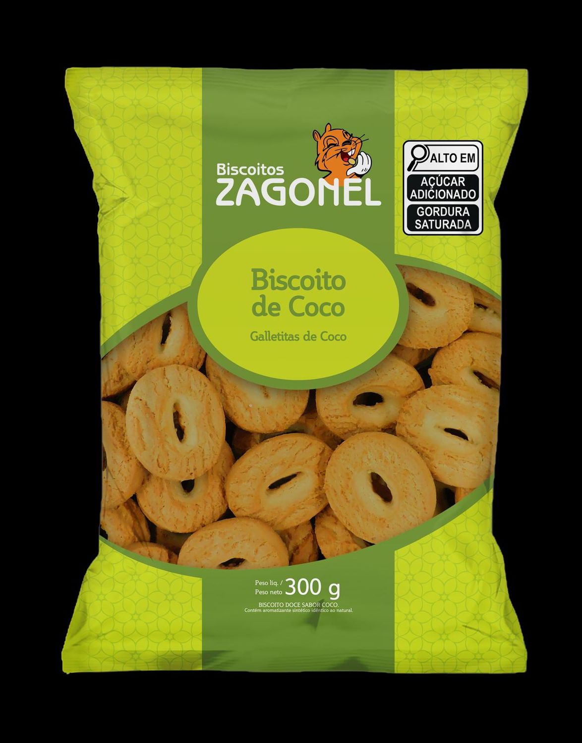 ZAGONEL BISCOITO DE COCO 300 GR