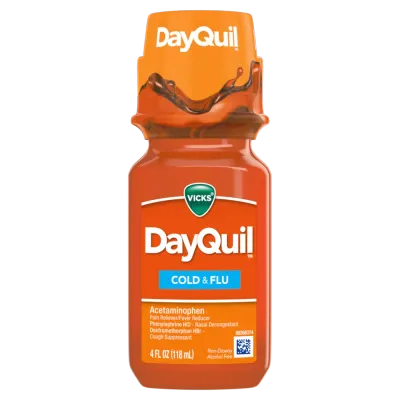 DAYQUIL DAY TIME COLD &amp; FLU LIQ 4 OZ