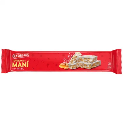 GEORGALOS TURRON MANI CON MIEL CLASICO 280 GR