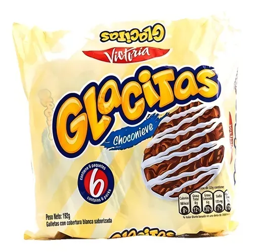 VICTORIA GLACITAS SABOR CHOCONIEVE 192 G 6 PK