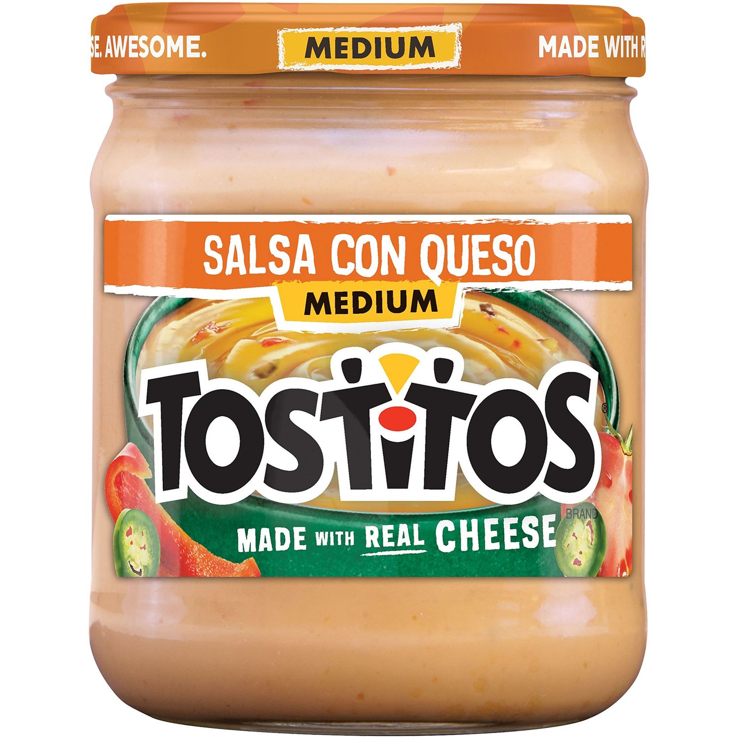 FRITO LAY TOSTITOS SALSA CON QUESO DIP15.5 OZ