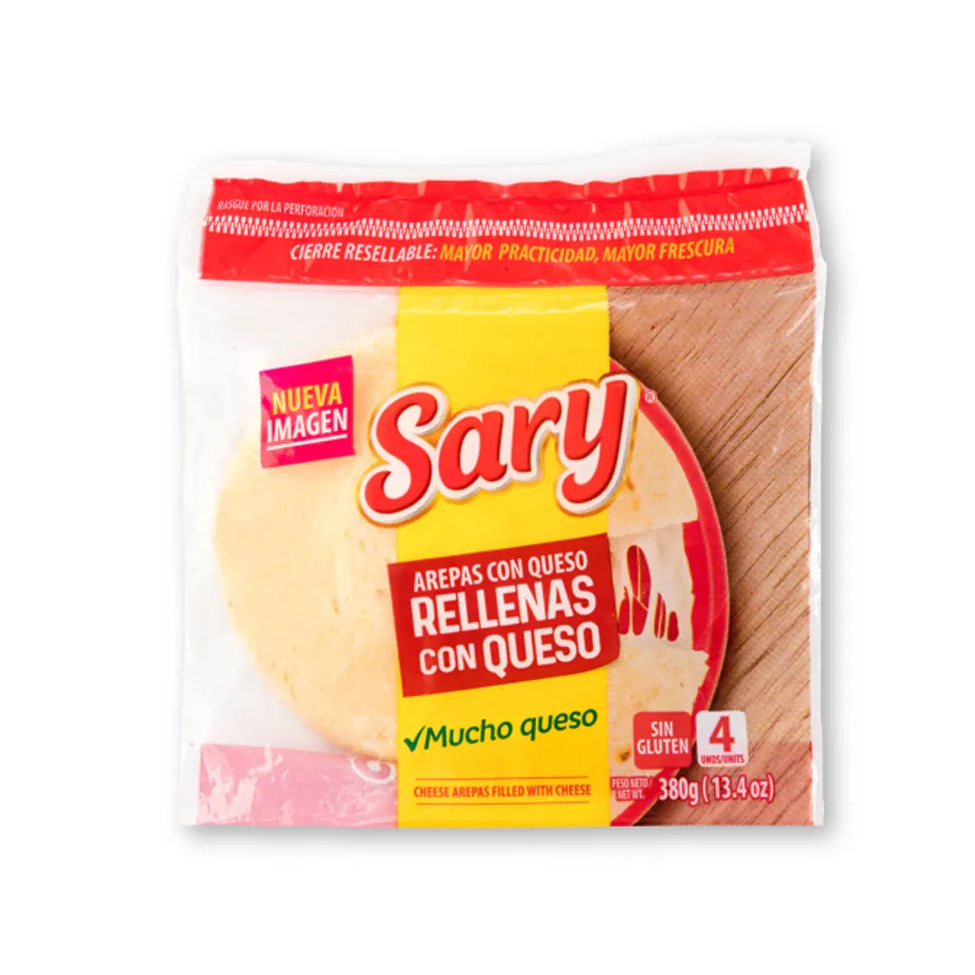 SARY AREPA DE QUESO 4 PCK 13.4 OZ