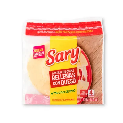 SARY AREPA DE QUESO 4 PCK 13.4 OZ
