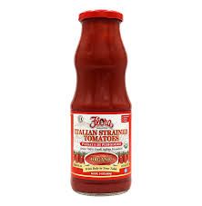 FLORA STRAINED TOMATOES ORGANIC SAUCE 24 OZ