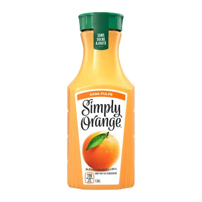 SIMPLY ORANGE JUICE PULP FREE W/ CALC 11.5 OZ