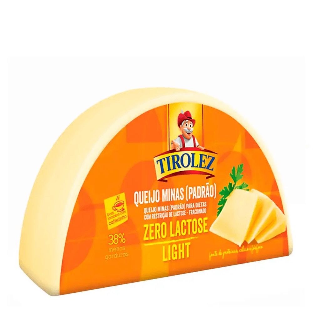 TIROLEZ QUEIJO MINAS PADRAO ZERO LACTOSE 350G