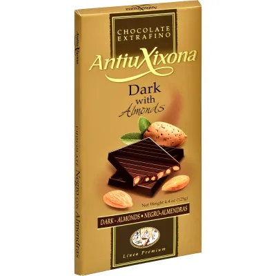 ANTIU XIXONA DARK CHOCOLATE W ALMONDS 4.4 OZ