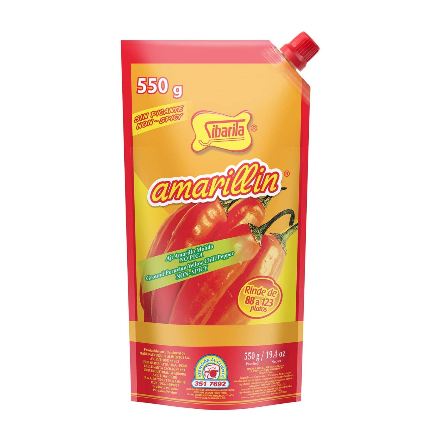 SIBARITA AMARILLIN DOYPACK 550 GR