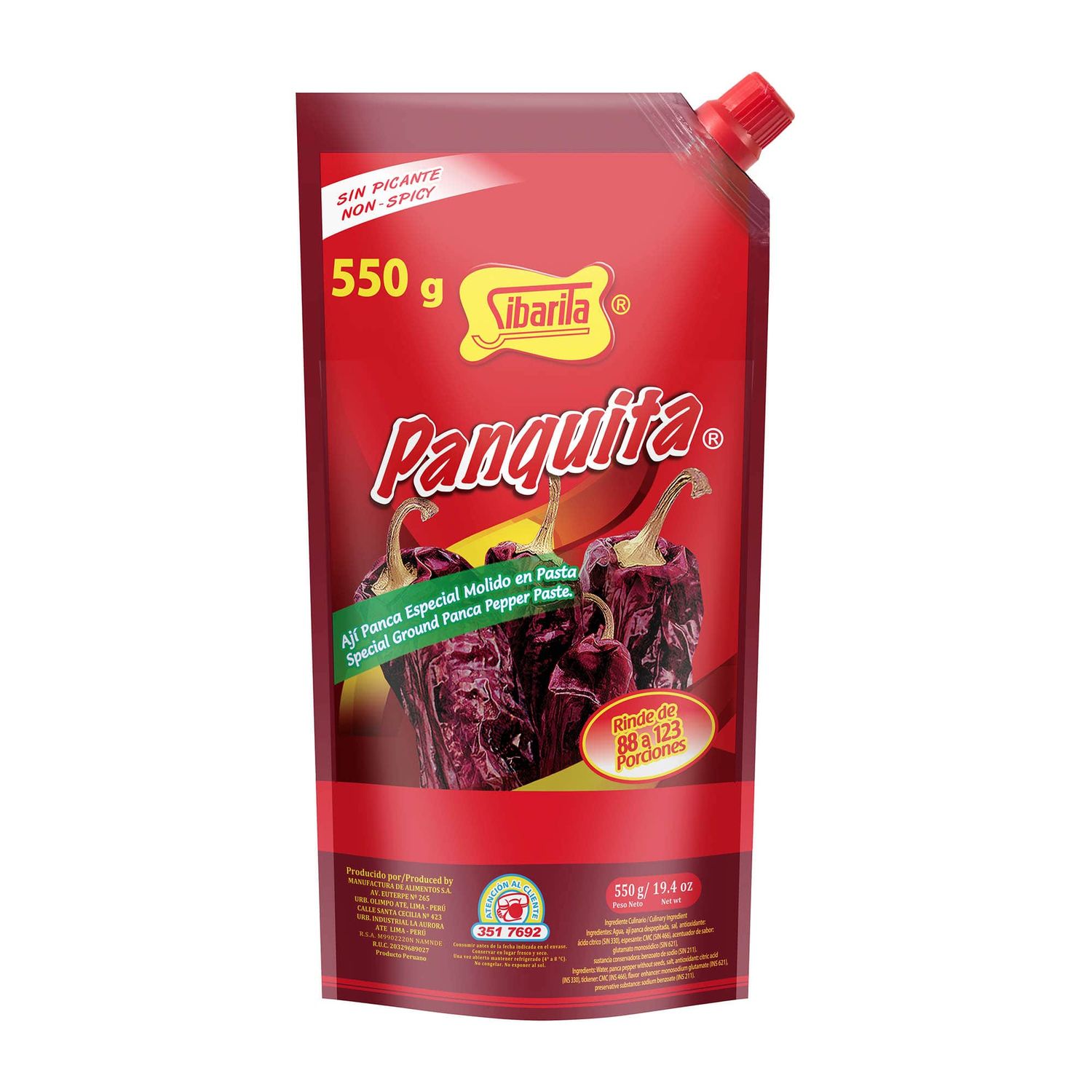 SIBARITA PANQUITA AJI DOYPACK 550 GR