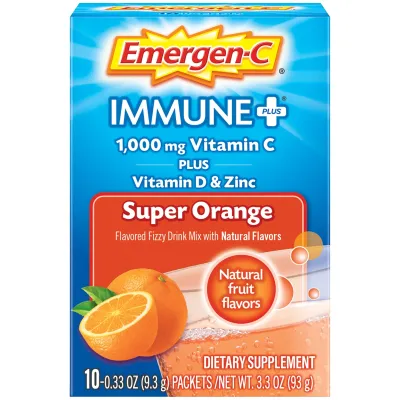 IMMUNITY ZIVA VITAMIN C + ZINC ORANGE 10 CT