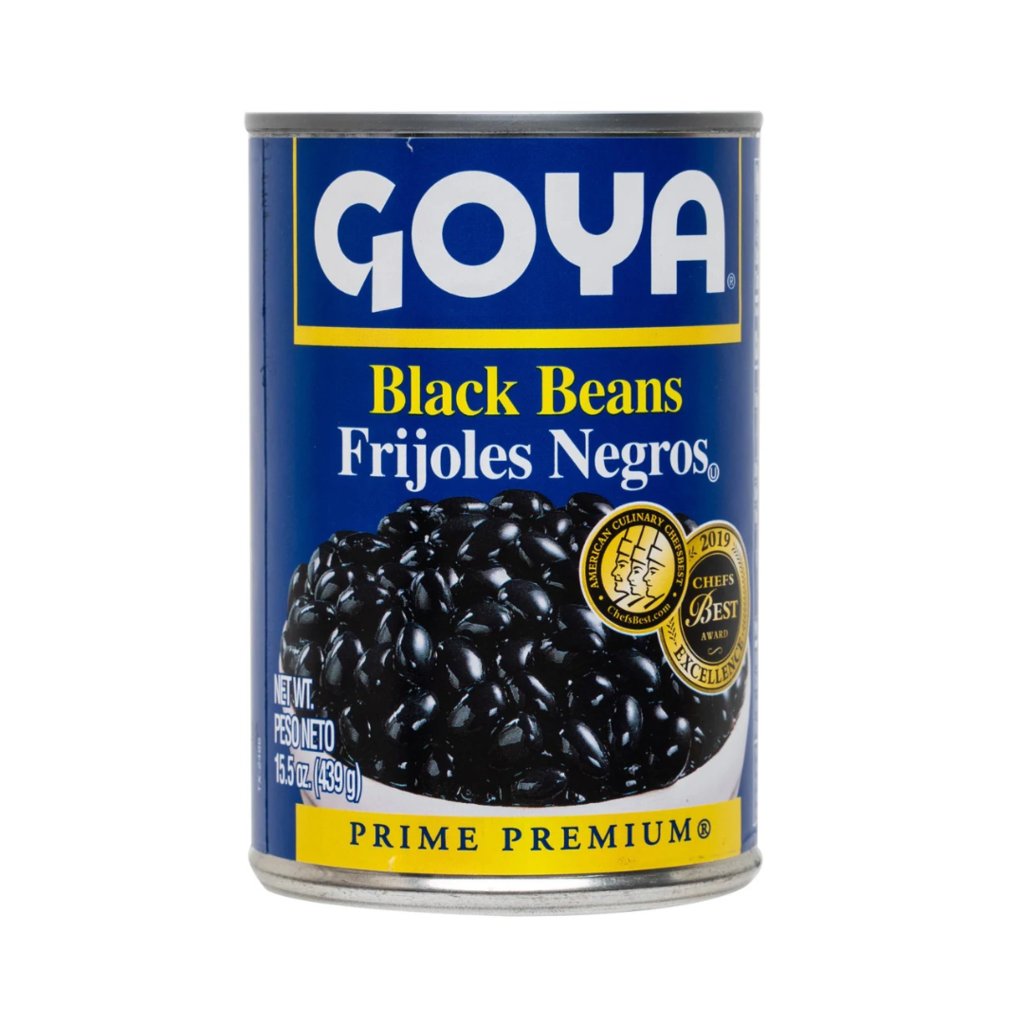 GOYA BLACK BEANS FRIJOLES NEGROS CAN 47 OZ