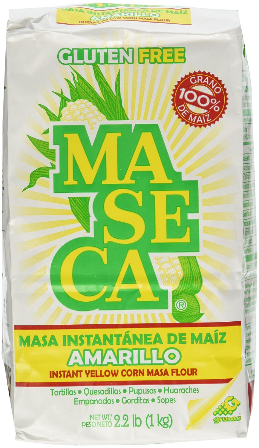 MASECA HARINA DE MAIZ - CORN FLOUR 1 K 2.2 LB