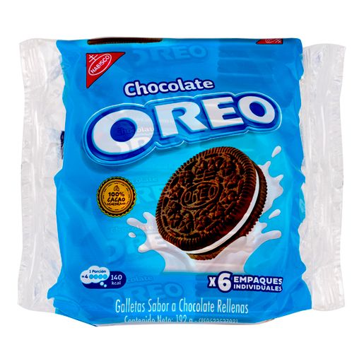NABISCO GALLETA OREO CHOCOLATE 6 PCK 192 GR