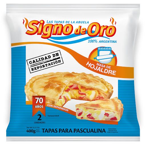 SIGNO DE ORO TAPAS PARA PASCUALINA 400 GR
