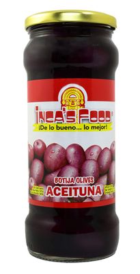 INCA FOOD ACEITUNA NEGRA SECA 12 OZ