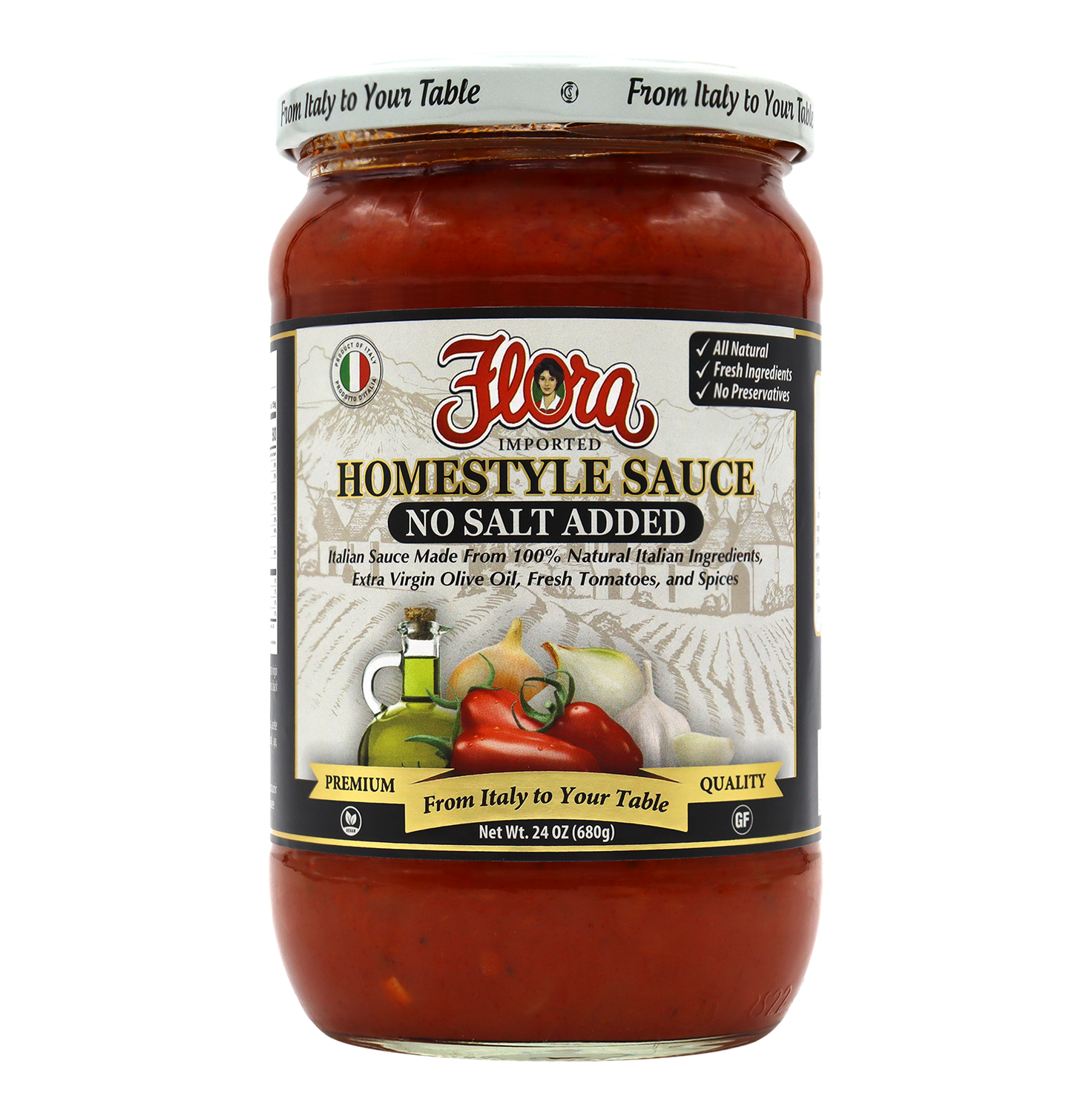 FLORA HOMESTYLE VODKA SAUCE 24 OZ