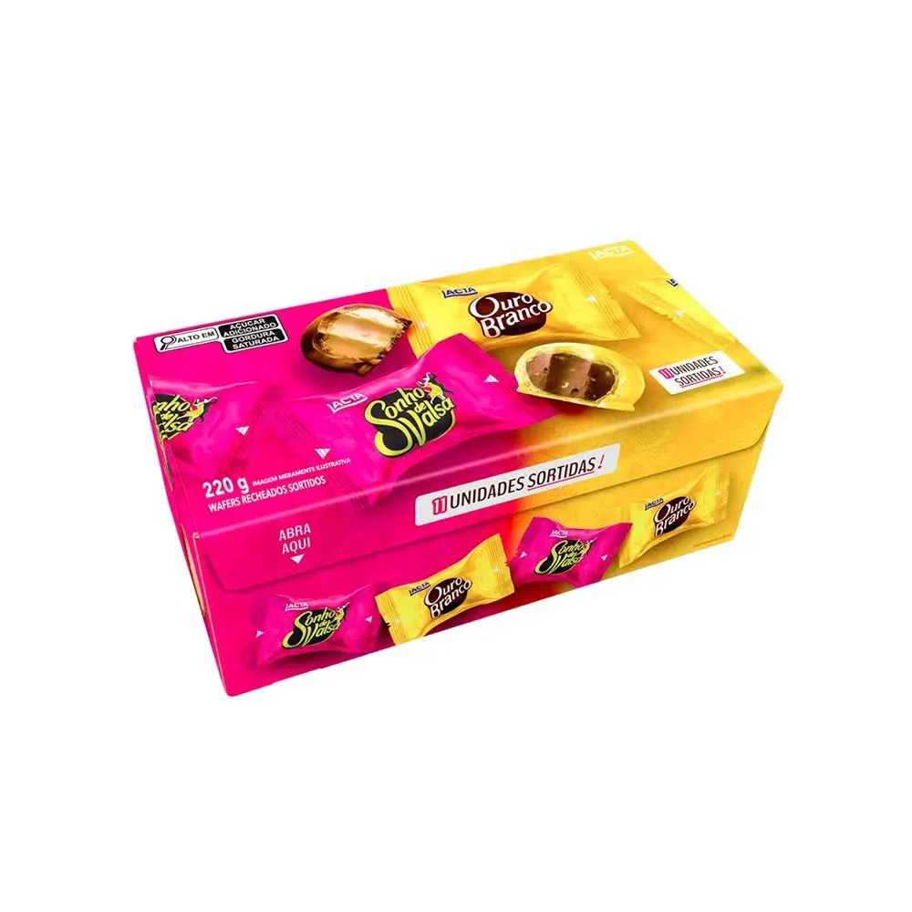 LACTA BOMBOM SONHO/OURO CAIXA 220 GR