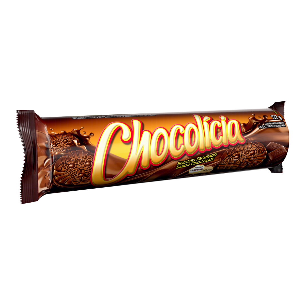 CHOCOLICIA BISCOITO RECHEADO CHOCOLATE 132 GR