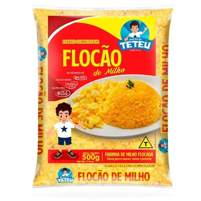 TETEU FLOCAO DE MILHO 500 GR