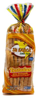 LATINFOOD BUTTER TOAST TOSTADAS MANTEQ 280 GR