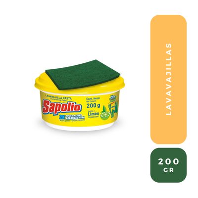 SAPOLIO LAVAVAJILLA PASTA LIMON 200 GR
