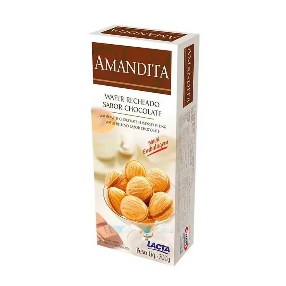 AMANDITA CHOC LACTA WAFER RECHEADO 200 G