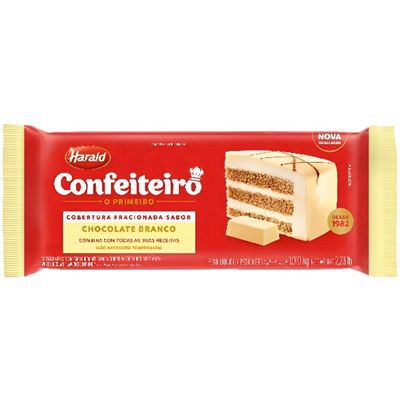 HARALD BARRA CHOC CONFEITEIRO BRANCO 1.05 KG