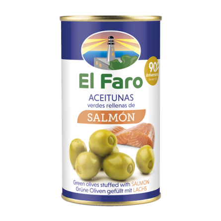 FAROLIVA OLIVES WITH SALMON 350 GR
