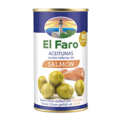 FAROLIVA OLIVES WITH SALMON 350 GR